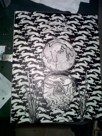 Triptych, Panel II - Jade, Base