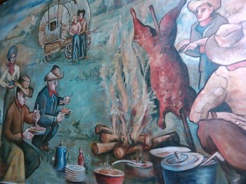 chuck wagon mural